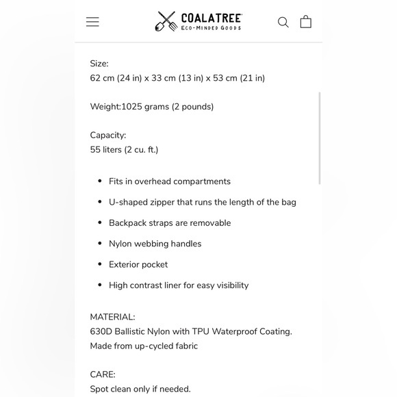 Duffle/backpack bag - Picture 5 of 5